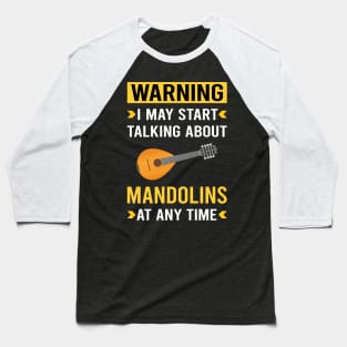 Warning Mandolin Baseball T-Shirt